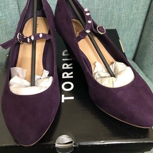 Torrid Mary Jane purple wedge BNIB